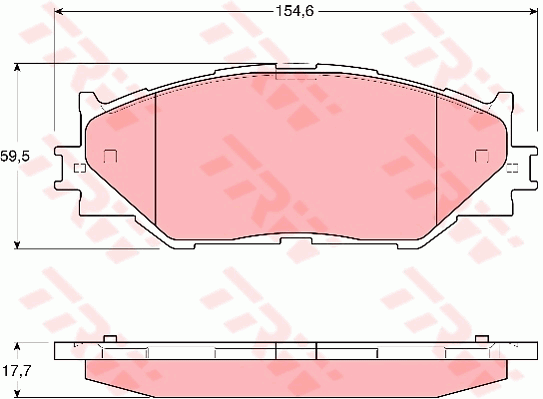 Kit de plaquettes de frein, frein à disque