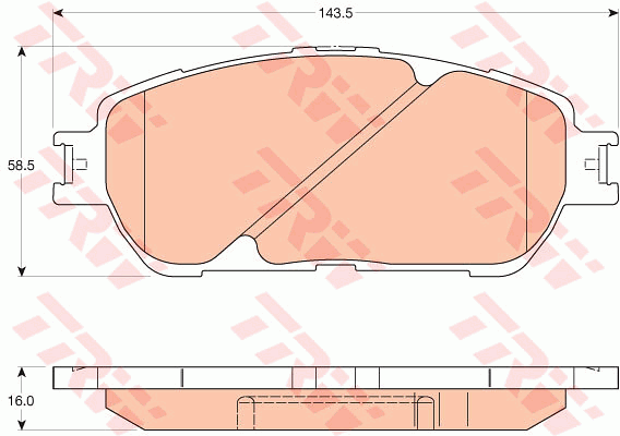 Kit de plaquettes de frein, frein à disque