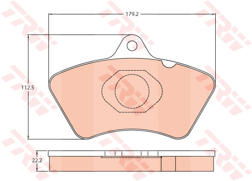 Kit de plaquettes de frein, frein à disque