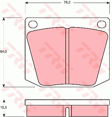 Kit de plaquettes de frein, frein à disque