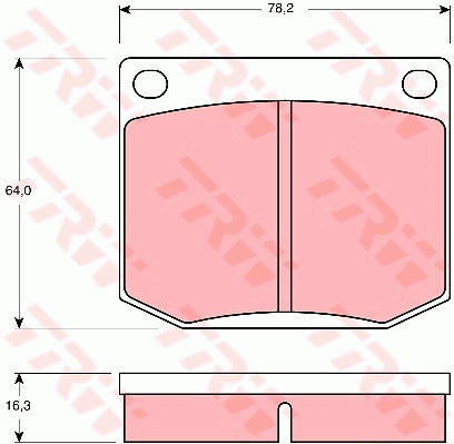 Kit de plaquettes de frein, frein à disque