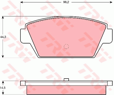 Kit de plaquettes de frein, frein à disque