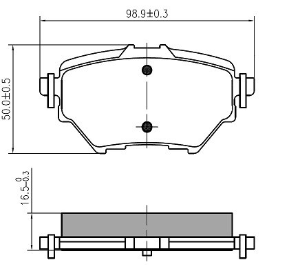 Kit de plaquettes de frein, frein à disque