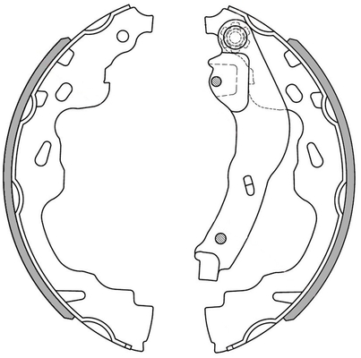 Jeu de mâchoires de frein