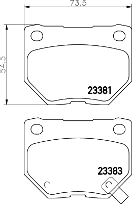 Kit de plaquettes de frein, frein à disque