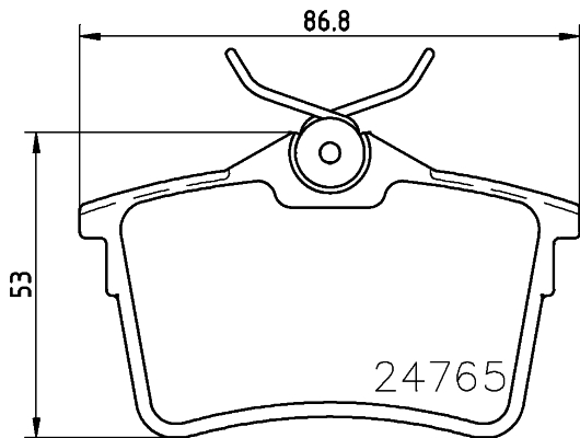 Kit de plaquettes de frein, frein à disque