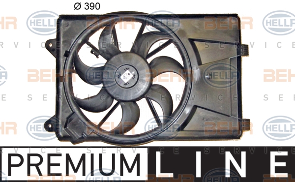 Ventilateur, refroidissement du moteur