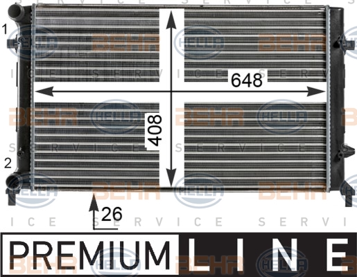 Radiateur, refroidissement du moteur