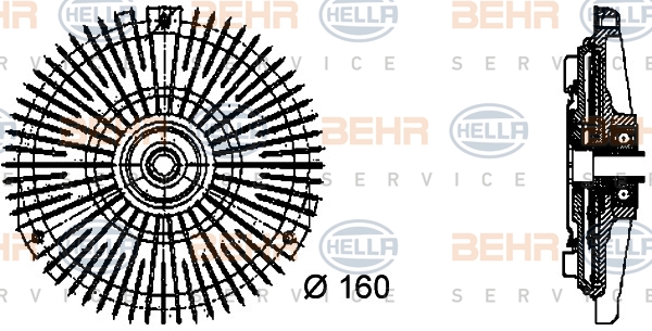 Embrayage, ventilateur de radiateur