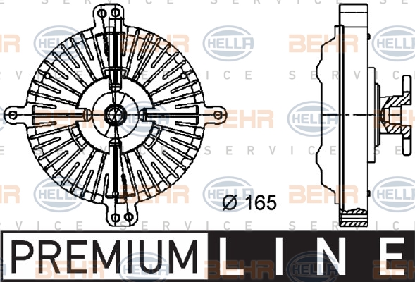 Embrayage, ventilateur de radiateur