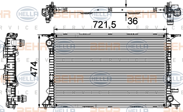 Radiateur, refroidissement du moteur