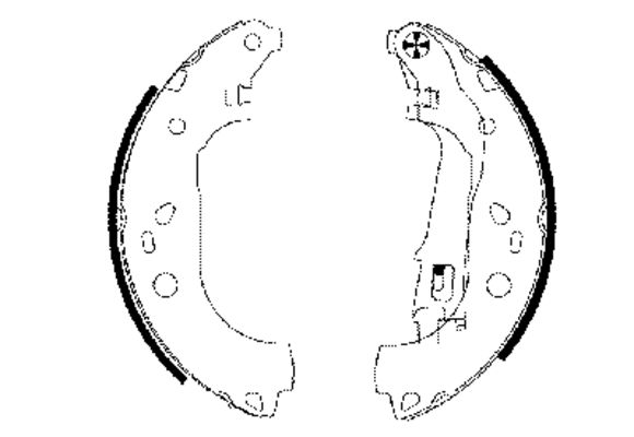 Jeu de mâchoires de frein