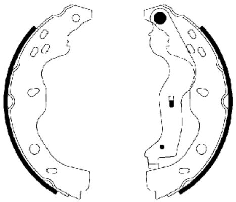 Jeu de mâchoires de frein