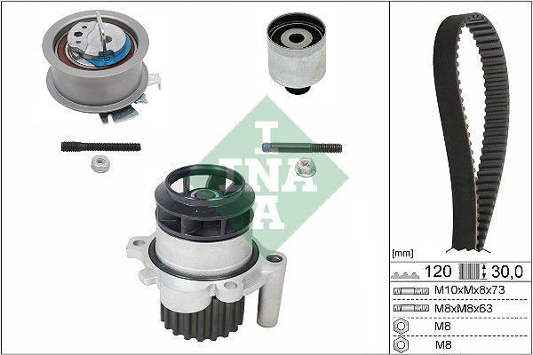 Pompe à eau + kit de courroie de distribution