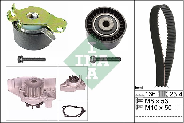 Pompe à eau + kit de courroie de distribution