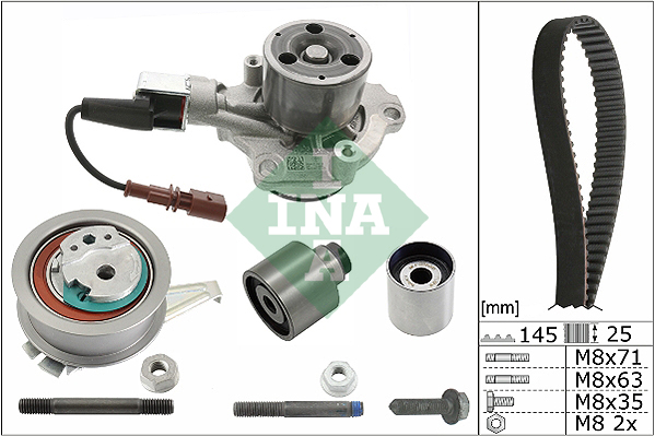 Pompe à eau + kit de courroie de distribution