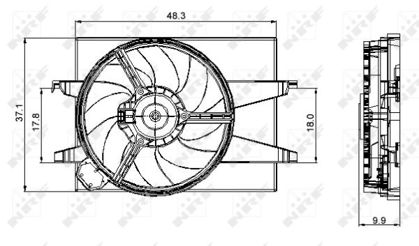 Ventilateur, refroidissement du moteur