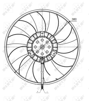 Ventilateur, refroidissement du moteur