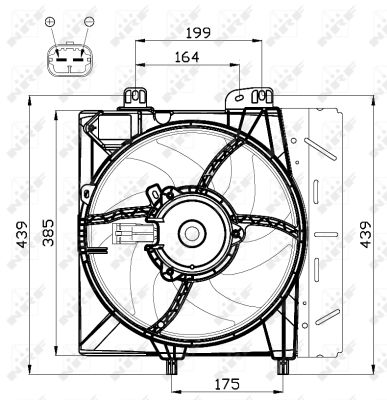 Ventilateur, refroidissement du moteur