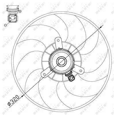 Ventilateur, refroidissement du moteur