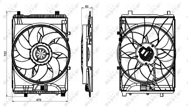 Ventilateur, refroidissement du moteur