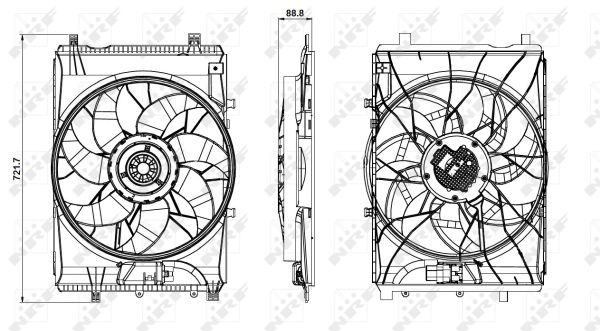 Ventilateur, refroidissement du moteur