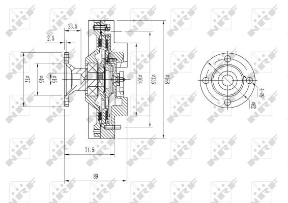 Embrayage, ventilateur de radiateur