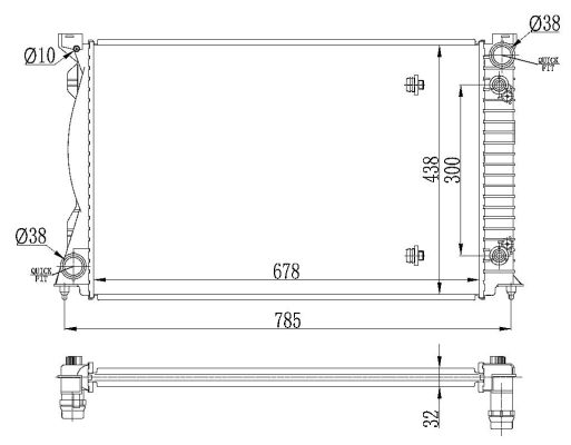 Radiateur, refroidissement du moteur