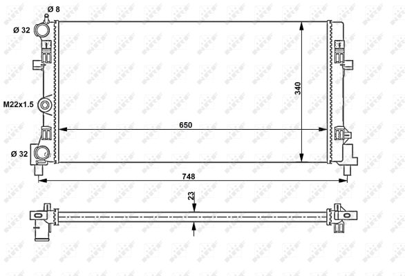 Radiateur, refroidissement du moteur