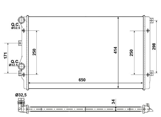 Radiateur, refroidissement du moteur