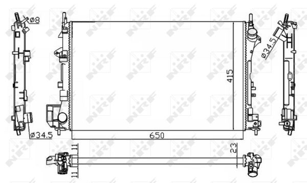 Radiateur, refroidissement du moteur