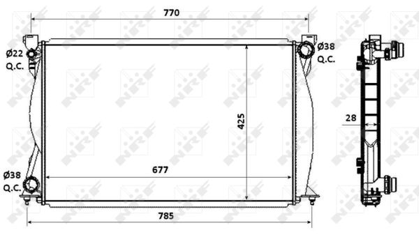 Radiateur, refroidissement du moteur