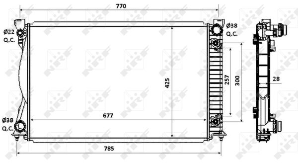 Radiateur, refroidissement du moteur