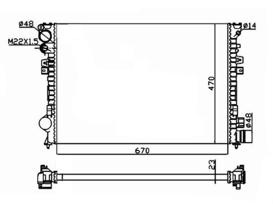 Radiateur, refroidissement du moteur