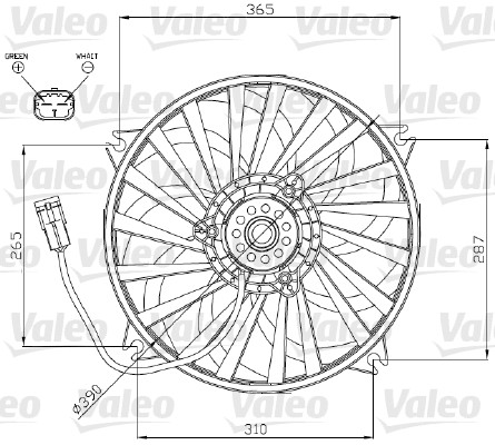 Ventilateur, refroidissement du moteur