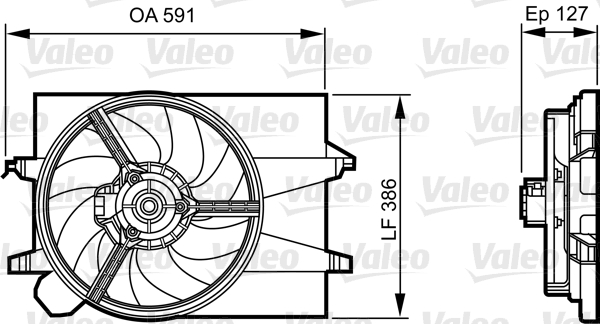 Ventilateur, refroidissement du moteur