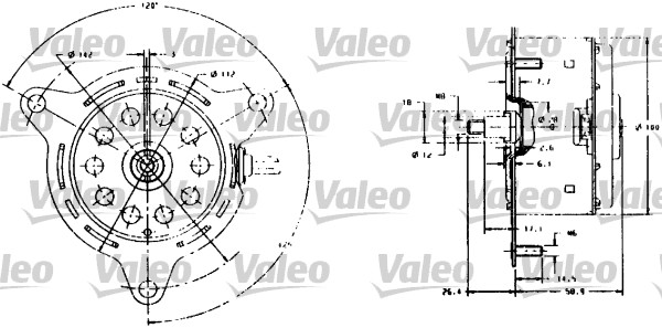 Moteur électrique, ventilateur pour radiateurs