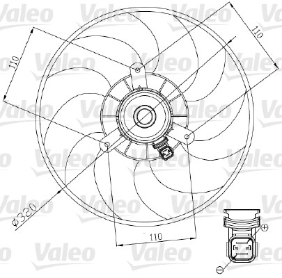 Ventilateur, refroidissement du moteur