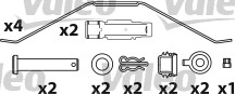 Kit de plaquettes de frein, frein à disque