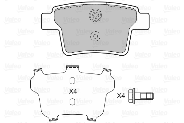 Kit de plaquettes de frein, frein à disque