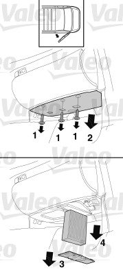 Filtre, air de l'habitacle