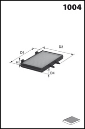 Filtre, air de l'habitacle