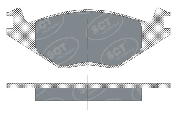 Kit de plaquettes de frein, frein à disque