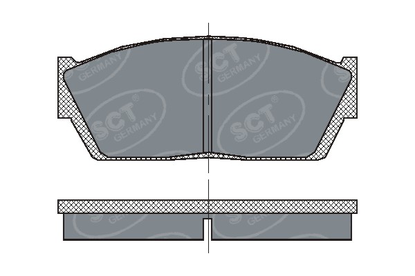 Kit de plaquettes de frein, frein à disque