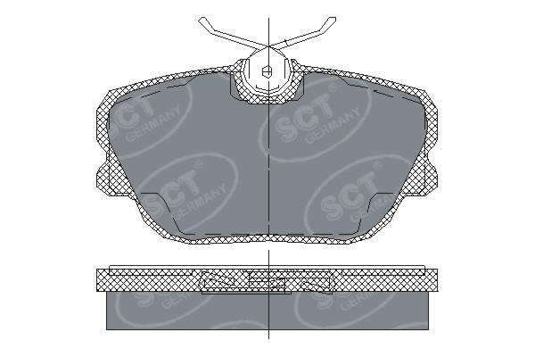 Kit de plaquettes de frein, frein à disque