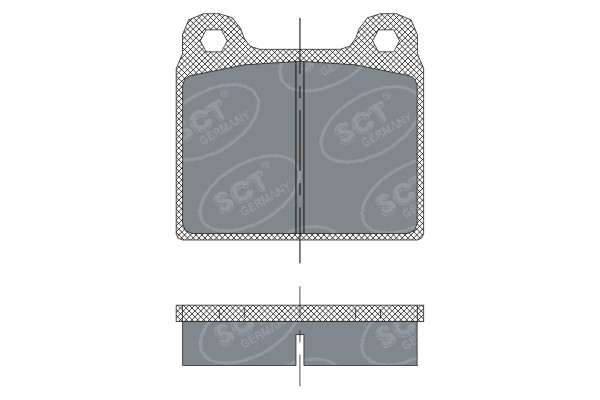 Kit de plaquettes de frein, frein à disque