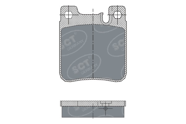 Kit de plaquettes de frein, frein à disque