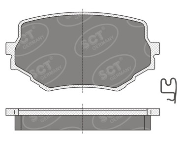 Kit de plaquettes de frein, frein à disque