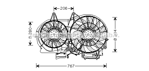 Ventilateur, refroidissement du moteur