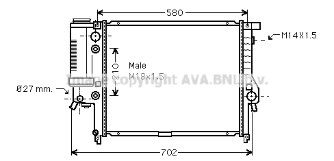 Radiateur, refroidissement du moteur